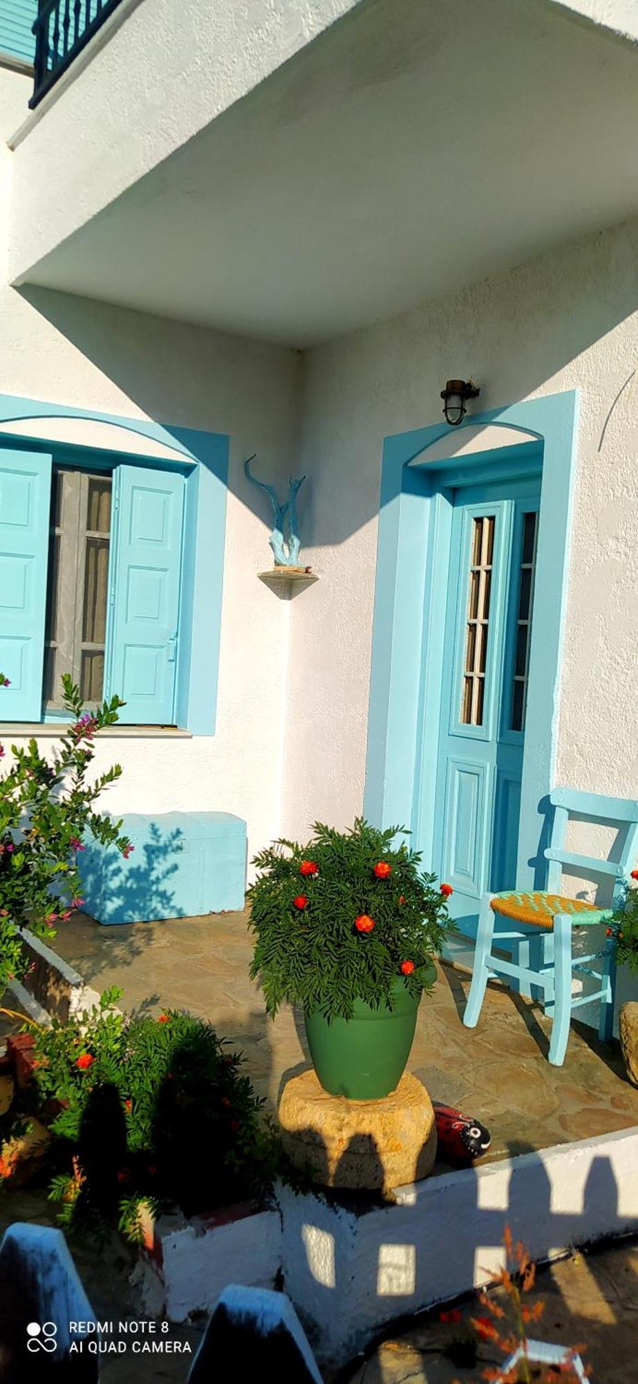 Апартаменты Socrates Sea View Kampos Marathokampou Экстерьер фото
